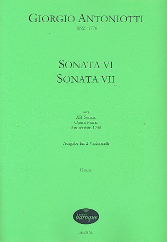 2 Sonaten op.1 für 2 Violoncelli