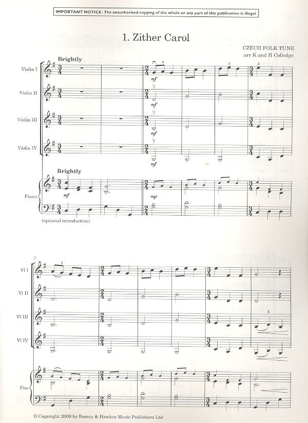 Colledge, Katherine / Colledge, Hugh: Pieces for 4 Violins  (+ CD-ROM)