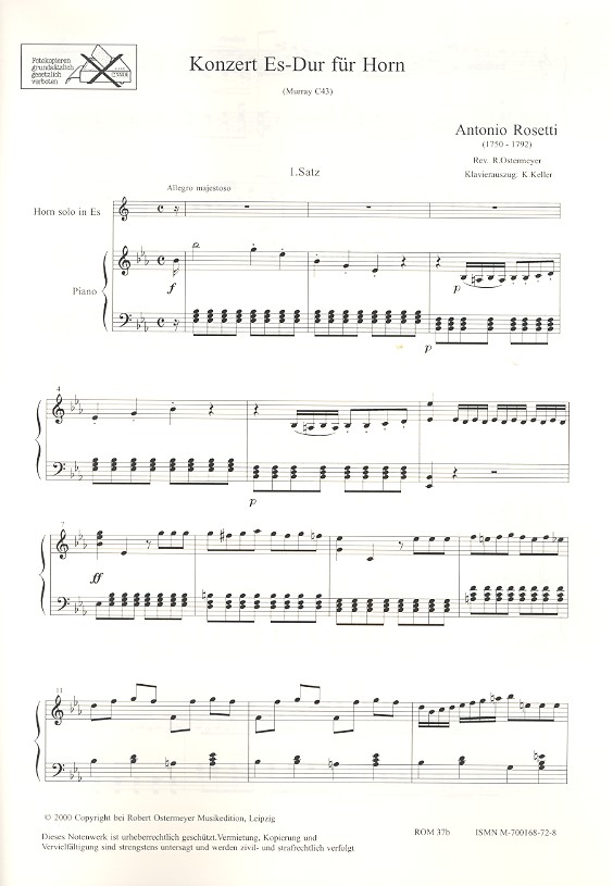 Konzert Es-Dur RWVC43 