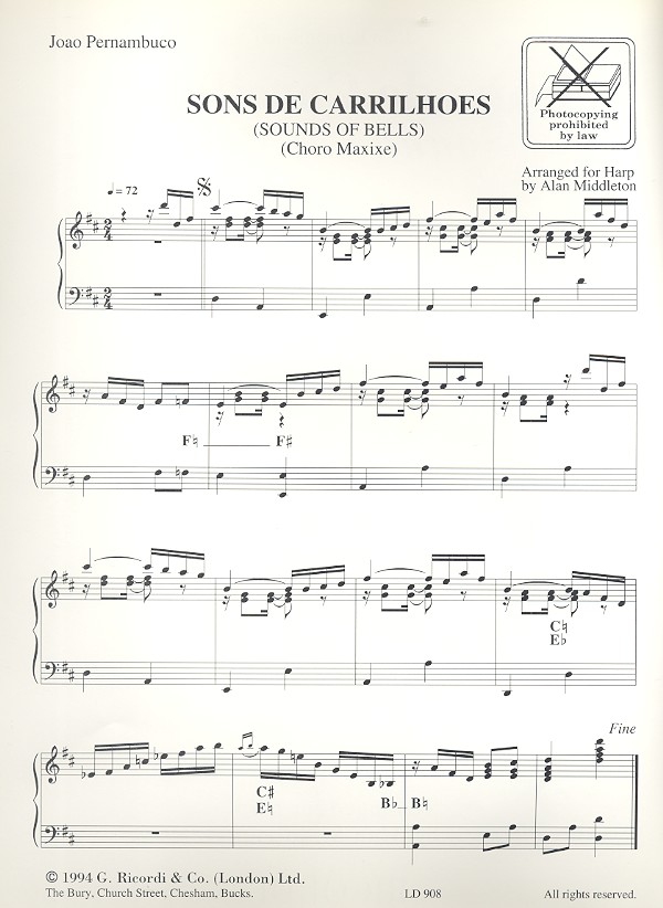 Sounds of Bells for harp