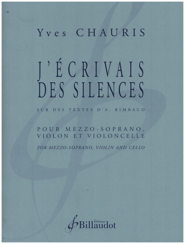 J'écrivais des silences