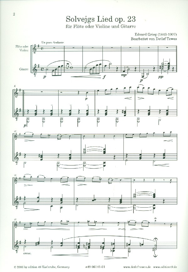 Solvejgs Lied op.23