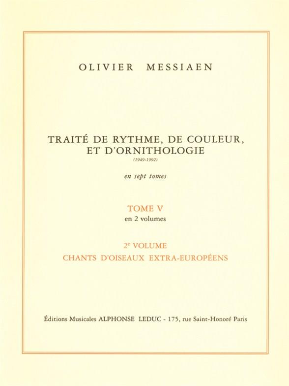 Traité de rythme, de couleur et d'ornithologie