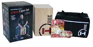 H Box Snare Cajon Set schwarz/rot
