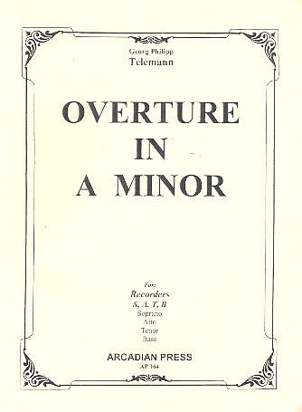 Overture in a Minor for 4 recorders (SATB)