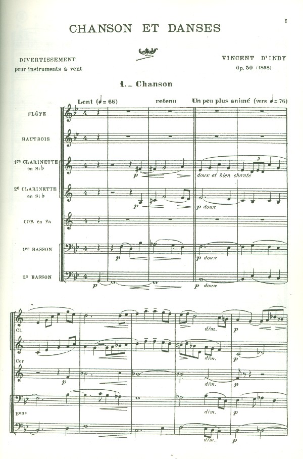 Chanson et danses op.50 für Flöte,