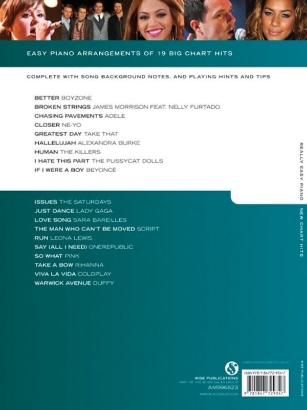 New Chart Hits: for really easy piano