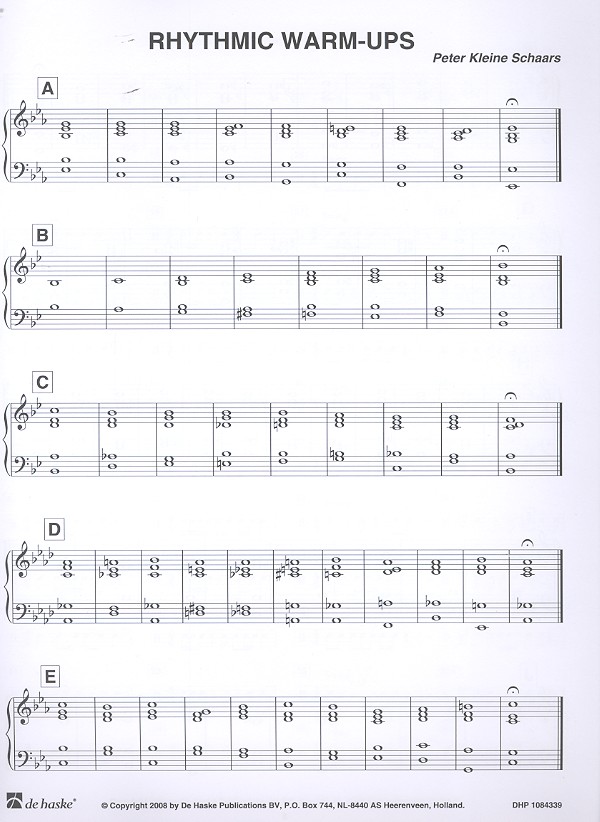 Rhythmic Warm Ups für Blasorchester