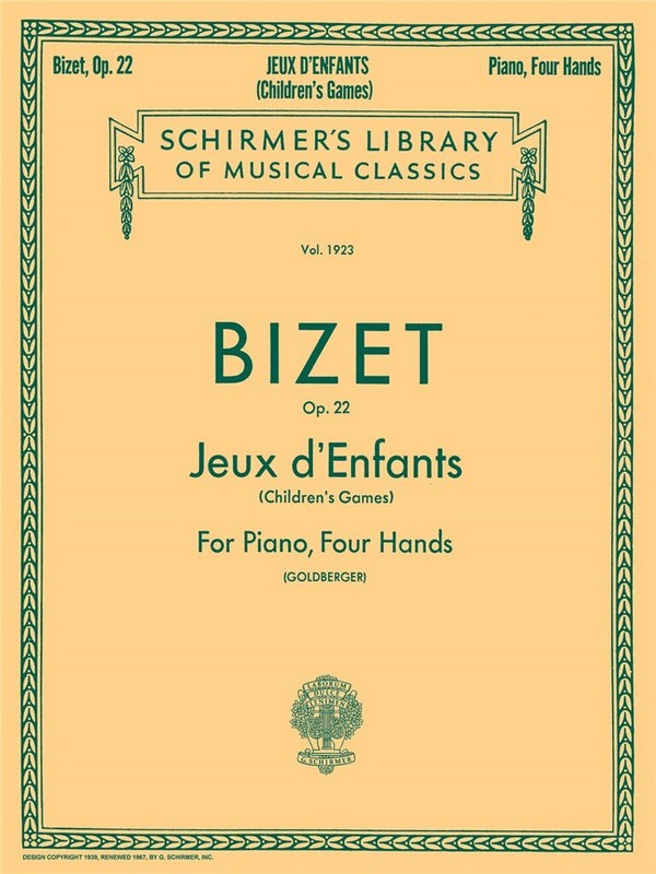 Jeux d'enfants op.22 for piano 4 hands