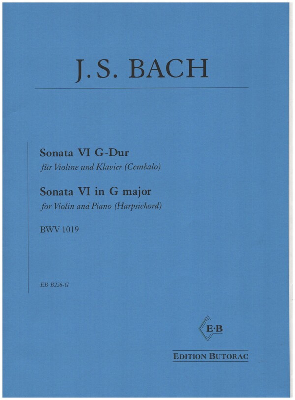 Sonate G-Dur Nr.6  (BWV 1019)