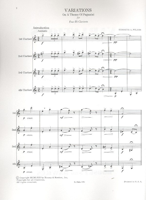 Variationen über ein Thema von Paganini