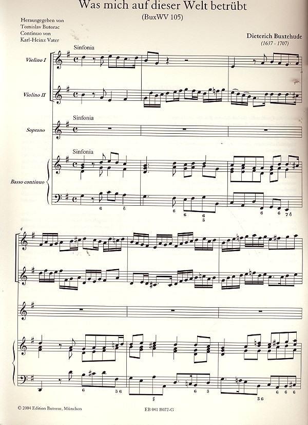 Was mich auf dieser Welt betrübt BuxWV105