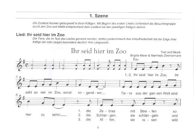 Auszug aus dem Zoo Band 2 Schülerband