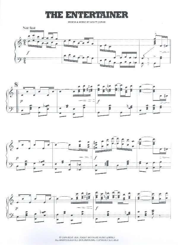 The Entertainer  and  Maple Leaf Rag: