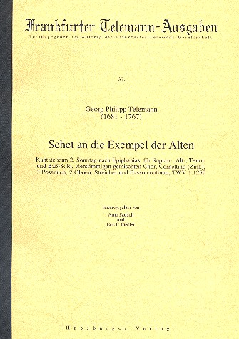 Sehet an die Exempel der Alten