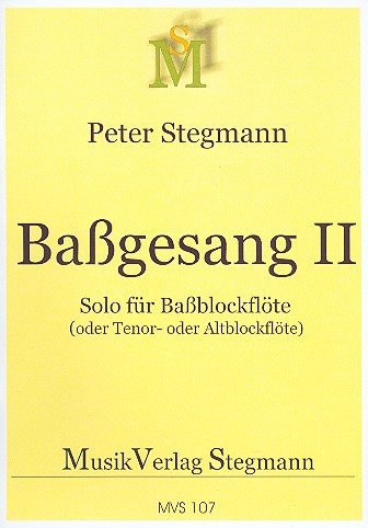 Baßgesang Nr.2 für Baßblockflöte