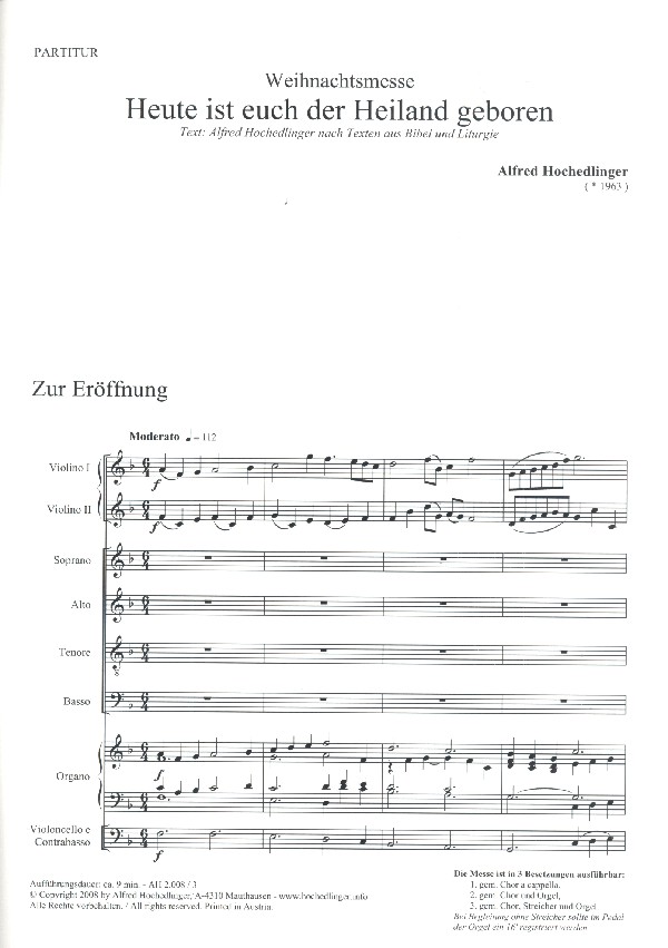 Heute ist euch der Heiland geboren