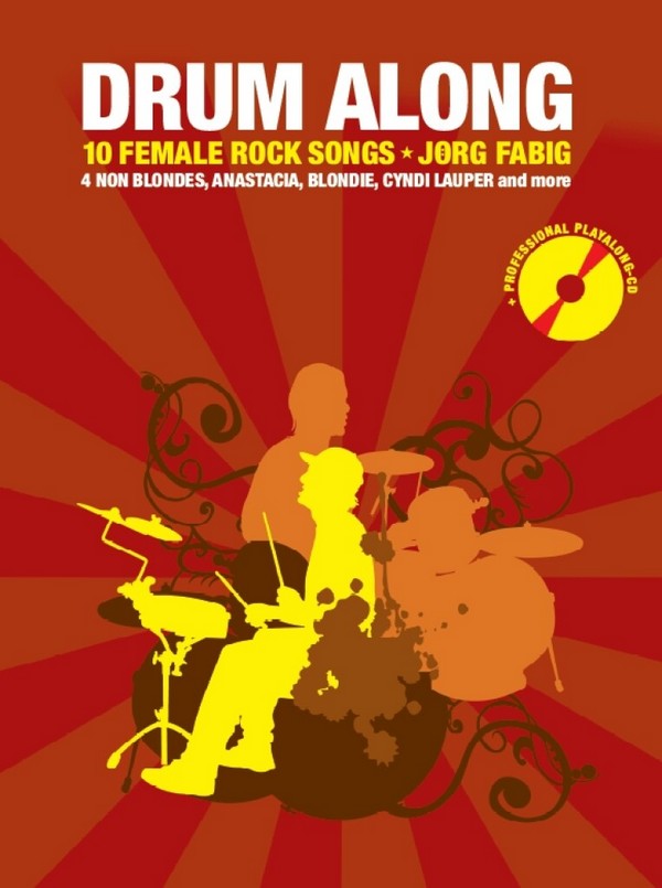 Drum along - 10 female Rock Songs (+CD):