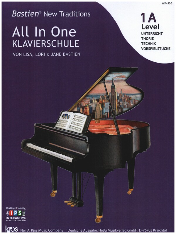 Bastien New Traditions: All In One Klavierschule - Level 1A