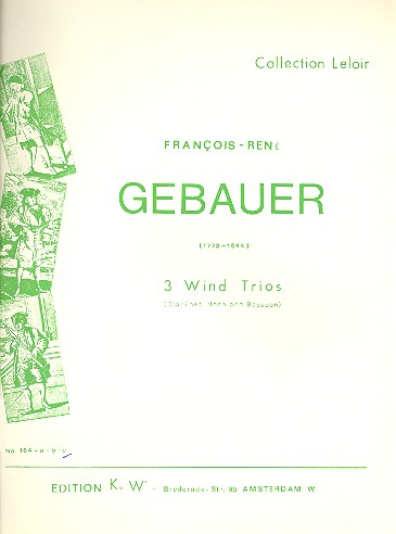 Trio F-Dur Nr.3 für Klarinette, Horn und Fagott