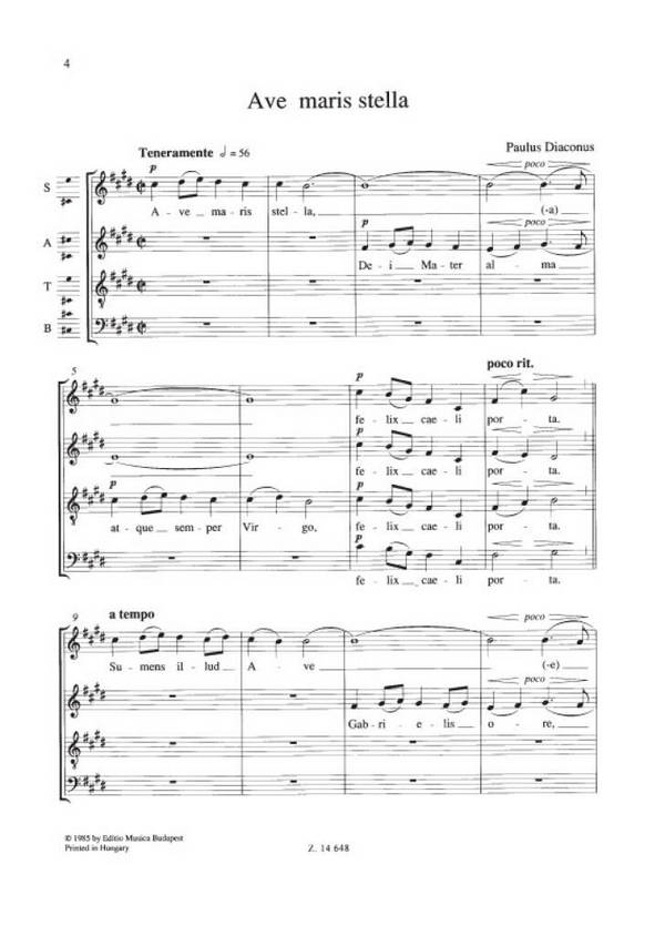 Marienlieder für gem Chor a cappella