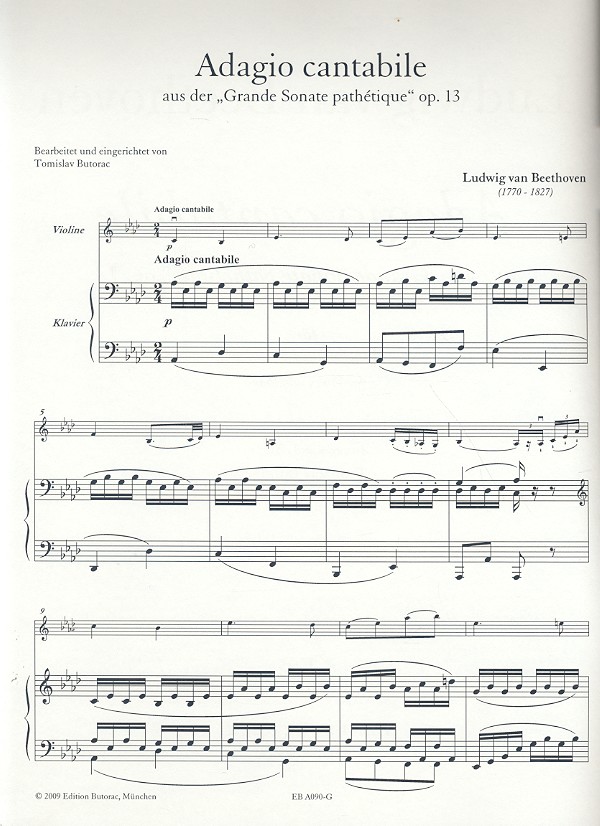 Adagio cantabile aus op.13
