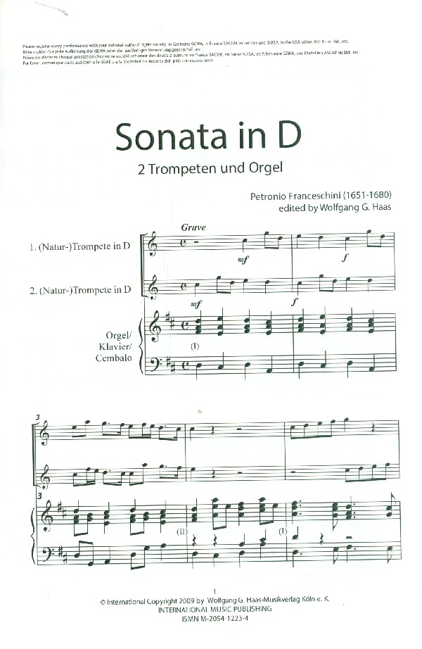 Sonata in D 