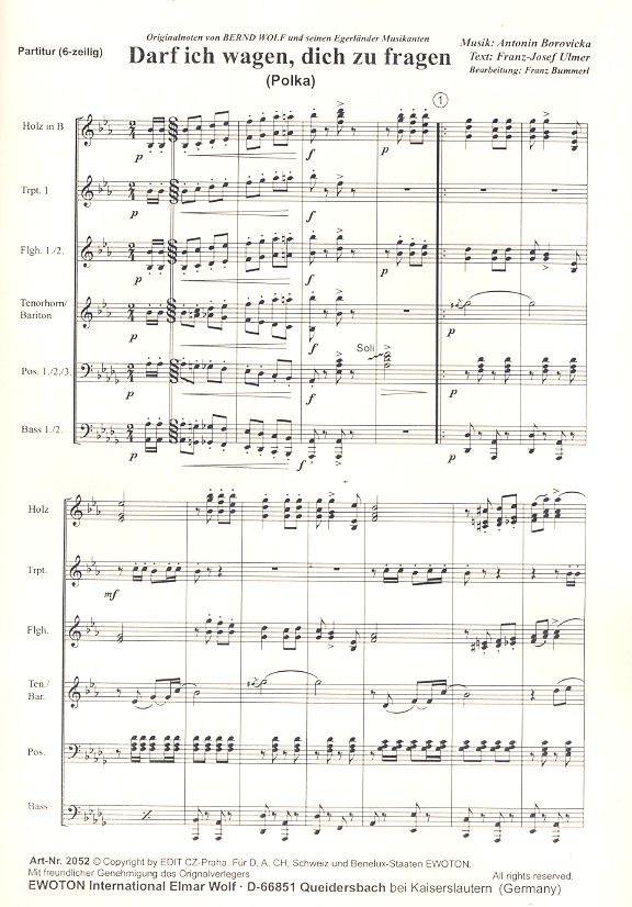 Im Wäldchen  und  Darf ich wagen: