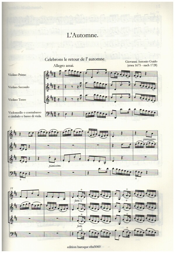 Scherzi armonici Band 3 - L'automne