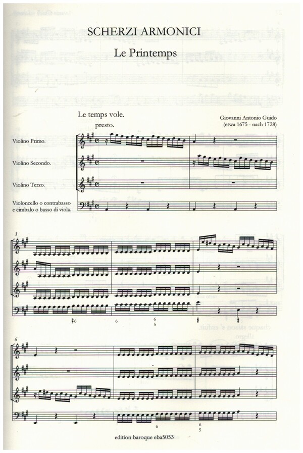 Scherzi armonici Band 4 - L'hyver