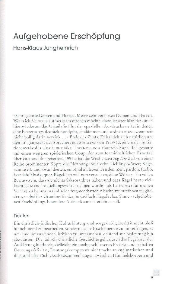 Aufgehobene Erschöpfung