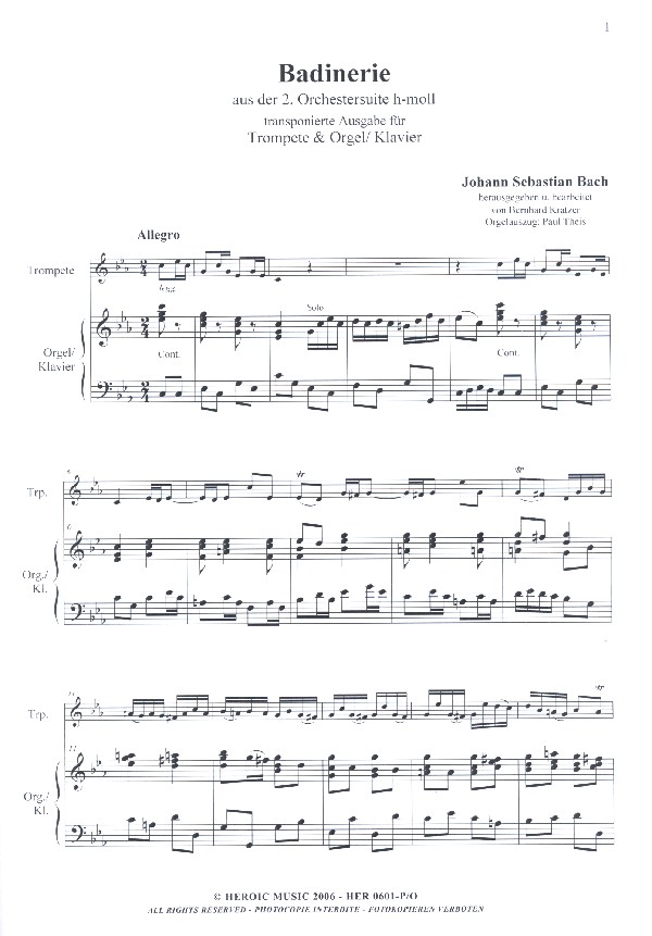 Badinerie BWV1067 (c-Moll)