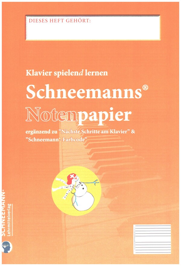 Schneemann Notenpapier 0.3 - Orange