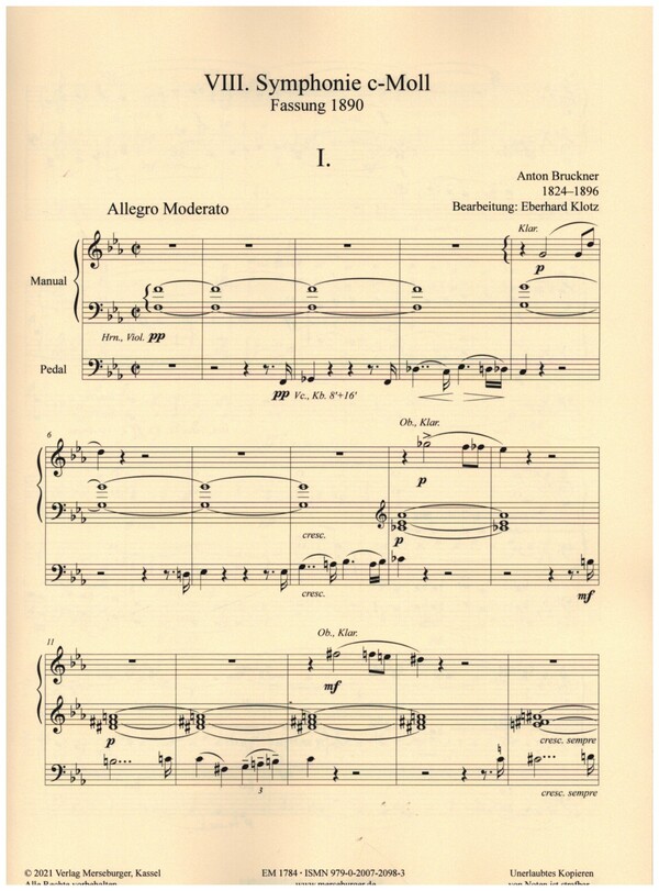 Symphonie c-Moll Nr.8 Fassung 1890