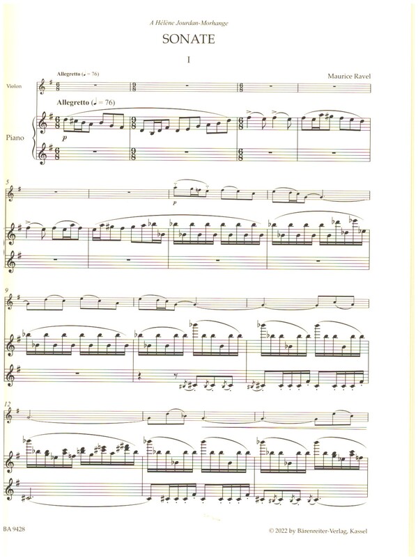 Sonate  und  Berceuse sur le nom de Fauré