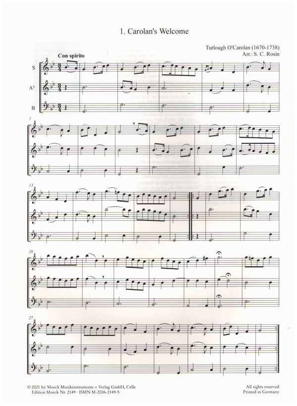 Carolan's Concerto und andere Melodien
