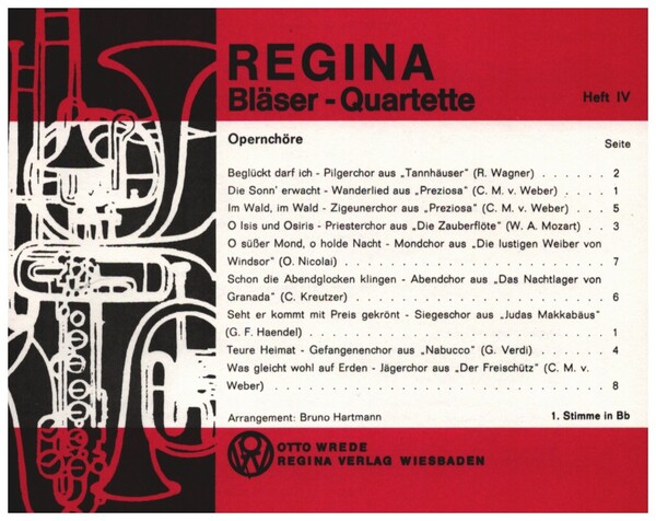 Regina Bläserquartette Band 4 - Choräle