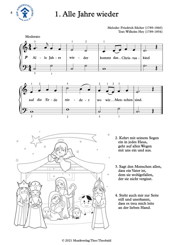 Weihnachtslieder für Kinder am Klavier