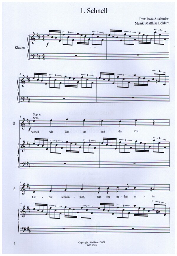 5 Lieder nach Texten von Rose Ausländer und Albrecht Goes