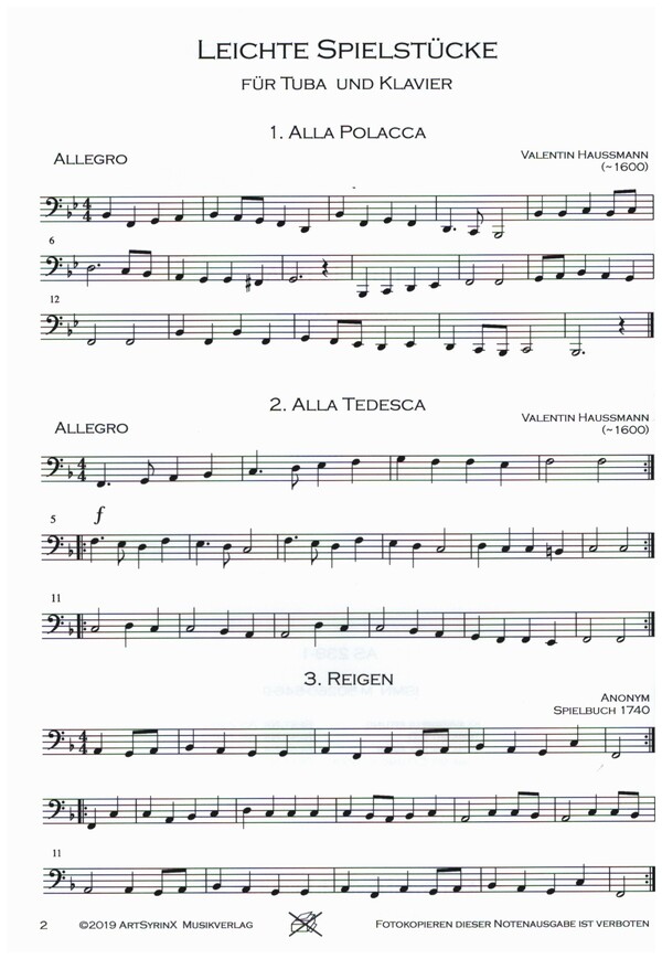 Leichte Spielstücke