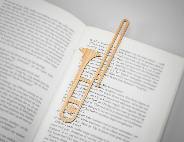 Lesezeichen Posaune Eiche