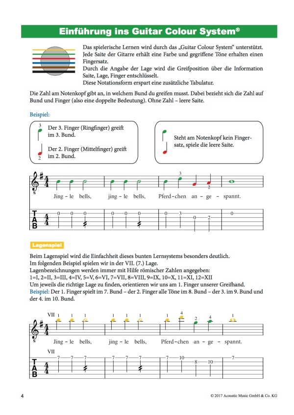 Weihnachtslieder mit farbigen Noten (+CD)