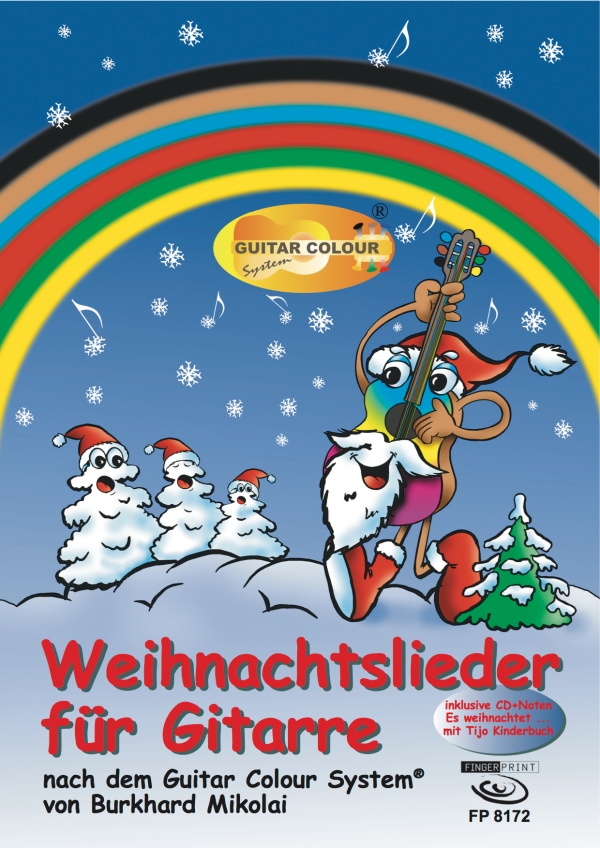 Weihnachtslieder mit farbigen Noten (+CD)