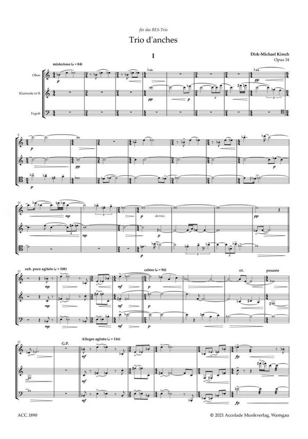 Trio d'anches op.34