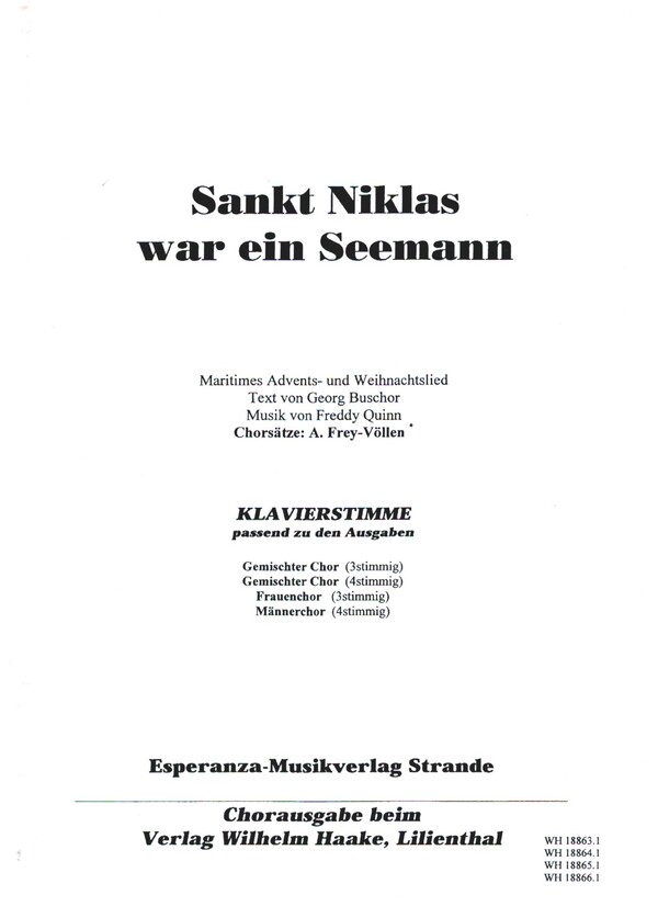 Sankt Niklas war ein Seemann