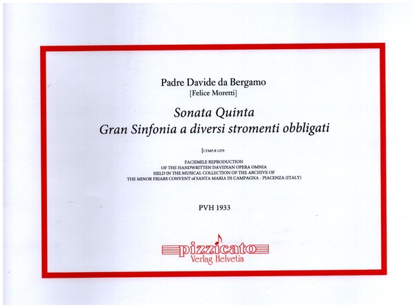Sonata Quinta - Gran Sinfonia a diversi stromenti obbligati