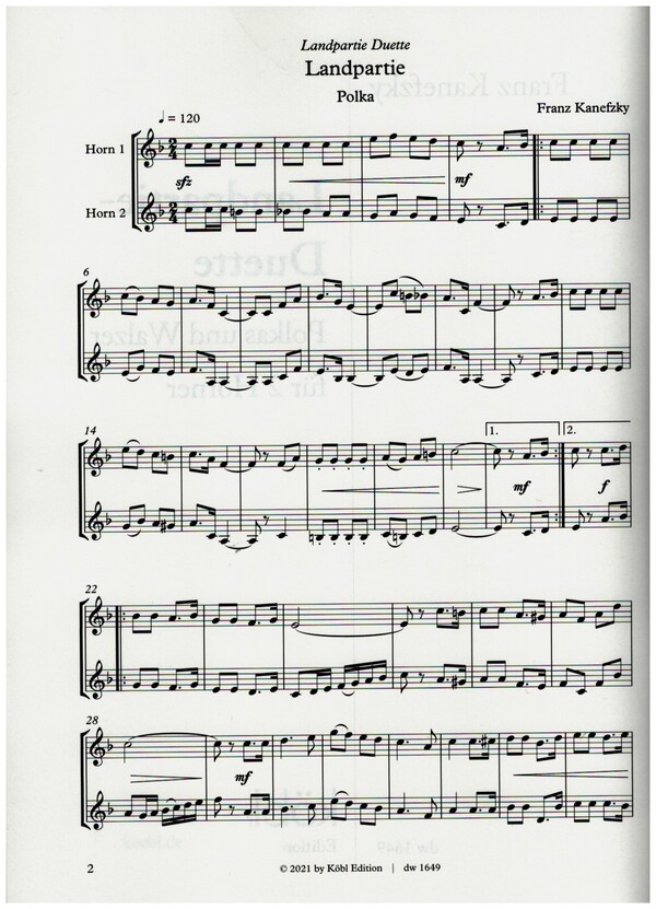 Landpartie-Duette - Polkas und Walzer