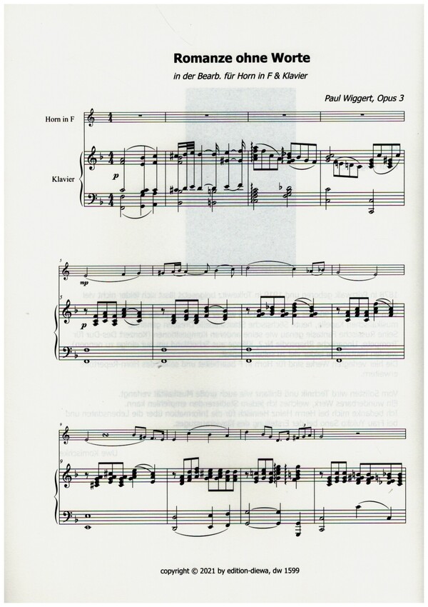 Romanze ohne Worte und Klänge aus Schottland