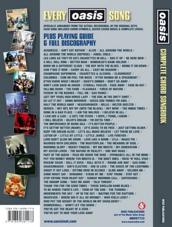 Oasis: Complete Chord Songbook