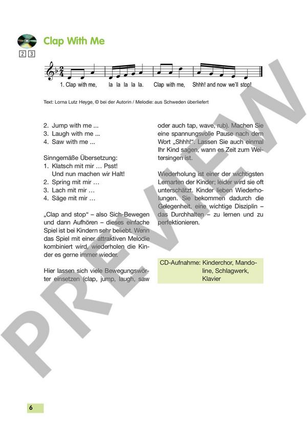 Musikgarten - Singing in English (+CD)